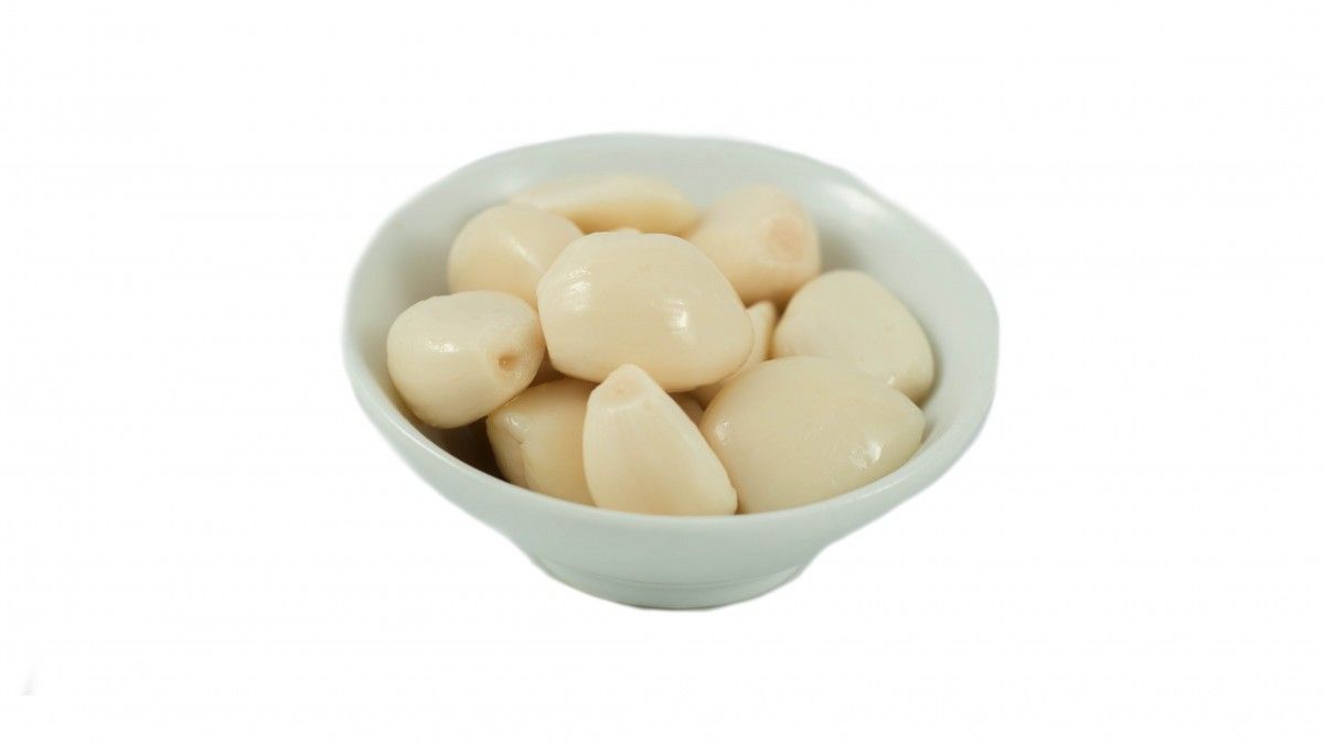 Ajos blancos en aceite